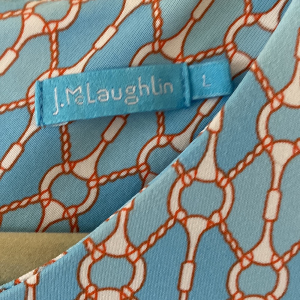 J. McLaughlin Blue Sleeveless Resort Dress